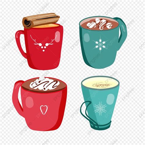 Hot Chocolate Clipart Christmas Hot Chocolate Chocolate Marshmallows Christmas Graphics Leaf