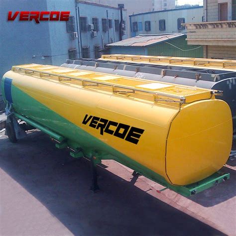 Vercoe 35000L Tir Axle Fuel Oil Tanker Truck Semi Trailer Saudi Arabia