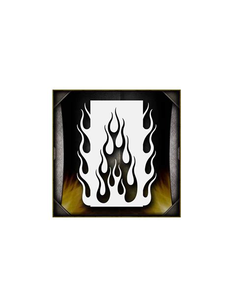 Flames 11 Airbrush Stencil Template - For Painting Motorcycles