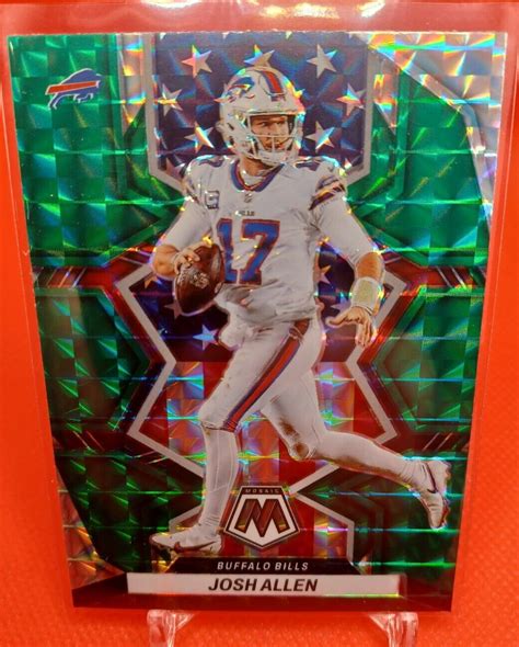 2022 Mosaic Josh Allen National Pride Green Prizm 253 Buffalo Bills Ebay