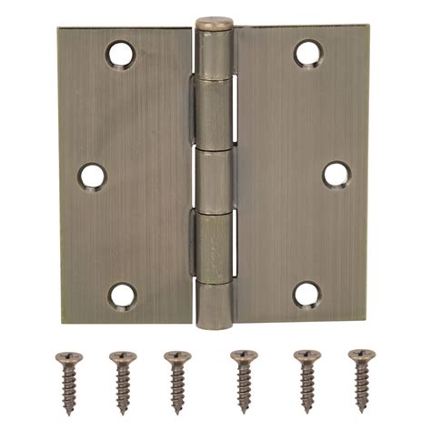 20338abx Square Corner Door Hinge Steel Antique