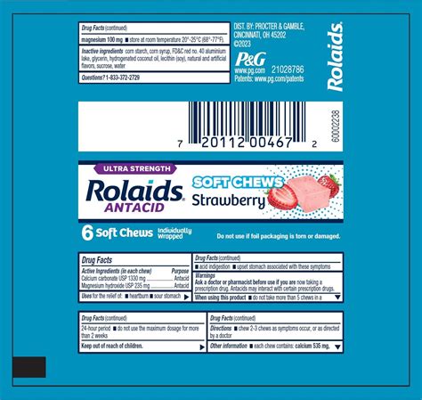 Rolaids Ultra Strength Antacid Softchews