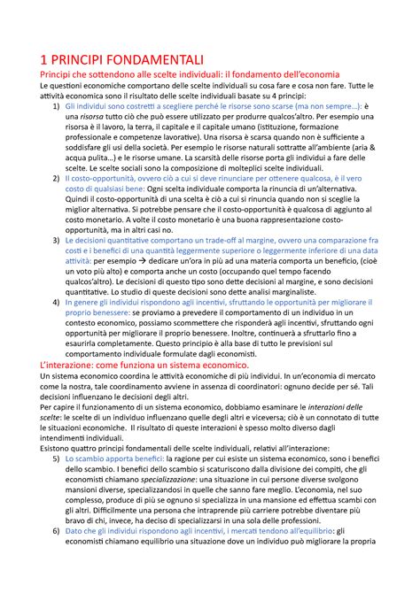 1 Principi Fondamentali 1 PRINCIPI FONDAMENTALI Principi Che