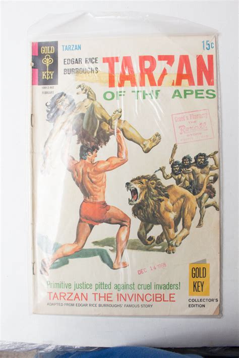 Comic Book Tarzan Of The Apes Gold Key February The Invincible