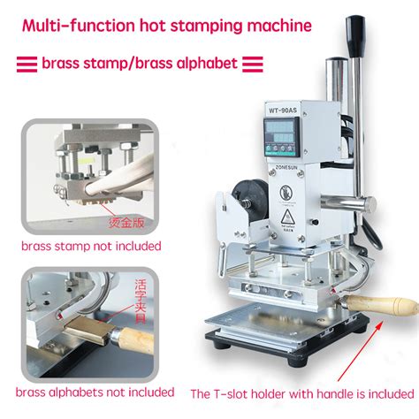 Digital Brass Alphabet Letters Logo Embossing Label Stamp Hot Stamping Machine EBay