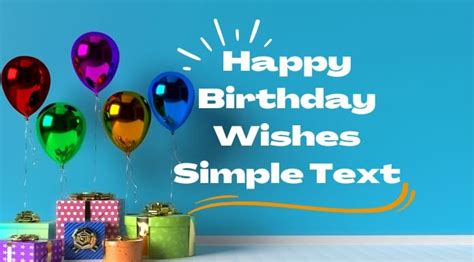 Happy Birthday Wishes Simple Text 2024