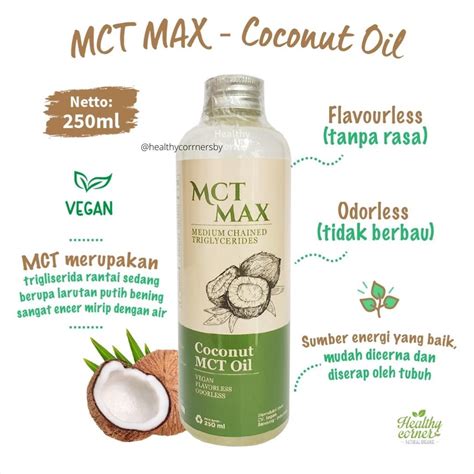 Coconut Mct Oil Ml Medium Chain Triglycerides Mct Max Lazada