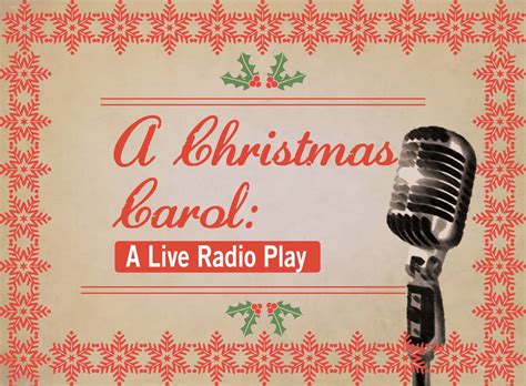 A Christmas Carol A Live Radio Play The Hunt Magazine