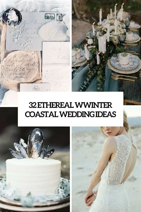 Ethereal Winter Coastal Wedding Ideas Weddingomania