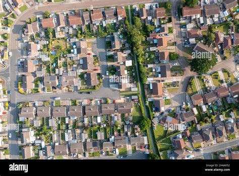 Straight Down Aerial Drone Photo Of The Town Of Huntington In York In