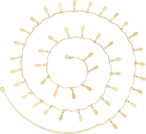 QIUYIDP Adjustable K Gold Waist Chain Beach Bikini Body Chain Handmade Belly Chain Walmart