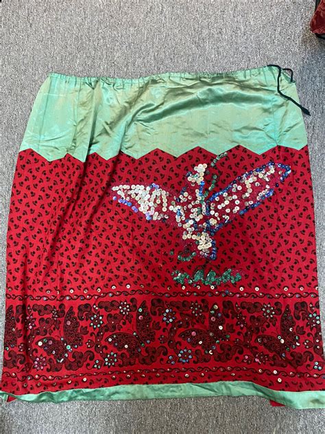 Vintage Mexican China Poblana Folk Skirts Top Belt Scarf EBay