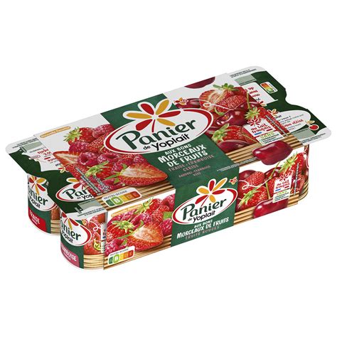 Yaourt Fruits Rouges Fraise M Re Cerise Aux Morceaux De Fruits Panier