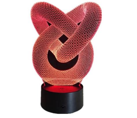 Love Knot 3d Optical Illusion Led Hologram Lamp New Tech Store