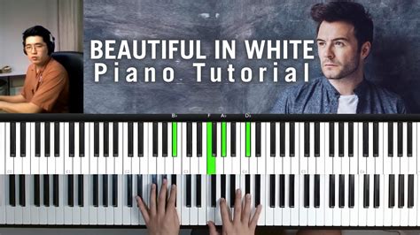 Shane Filan Beautiful In White Piano Tutorial Not Angka YouTube