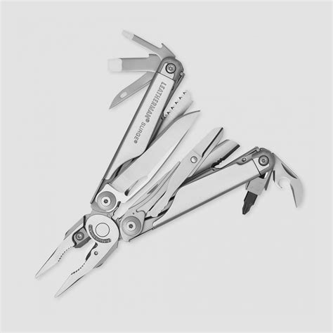 830165 LEATHERMAN, Мультитул Surge, 21 инструмент, цвет стальной ...