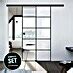 Diamond Doors Black Edition Schiebetür Komplettset Loft 935 x 2 058 mm