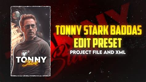 TONY STARK EDIT Alightmotion Preset Ae Inspired Free Xml