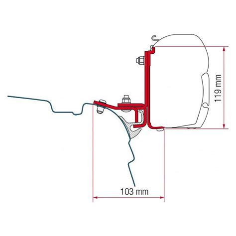 Staffe F F Fiamma Kit Brandrup Vw T E T