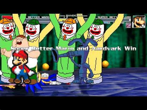 Mugen 210 Better Mario Aardvark Peter G Sonic Vs Better Luigi Pink P