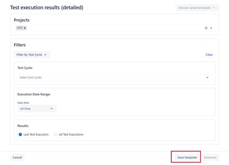 Generating Reports | Zephyr Scale Cloud Documentation