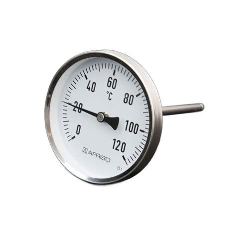 Afriso Bimetall Edelstahlhermometer Ø 100mm Länge 150mm nur 25 90 EUR