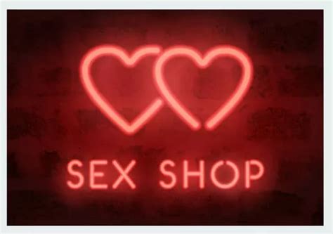 Letrero Led Neon Sex Shop Amor Tienda Ancho 75cm Luminoso Cuotas sin interés
