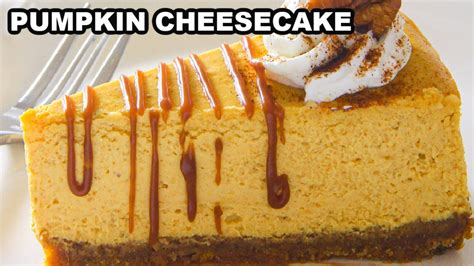 How To Make A Delicious Pumpkin Cheesecake Youtube