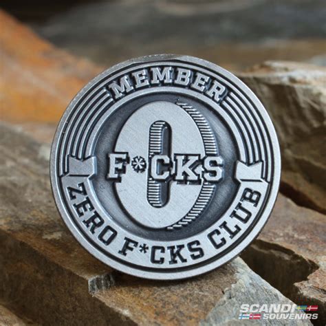 Zero Fucks Club Pin Pins Scandi Souvenirs