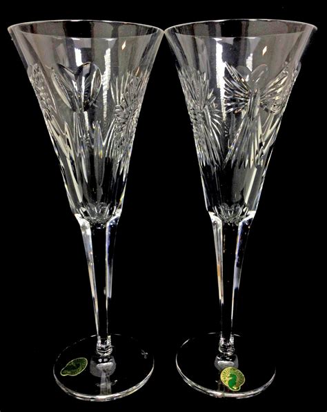 Lot Waterford Crystal Millennium Toasting Flutes