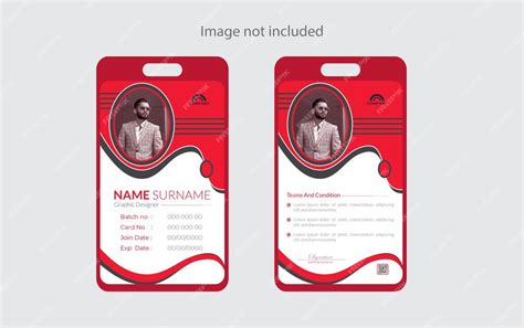 Premium Vector Id Card Design Template Vector Abstract Id Cards