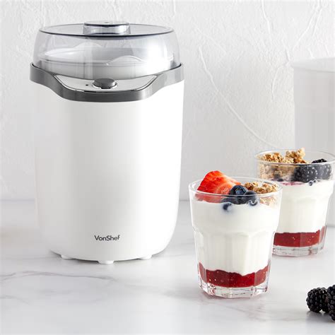 VonShef Yoghurt Maker Machine for Normal and Greek Yoghurt Containers ...