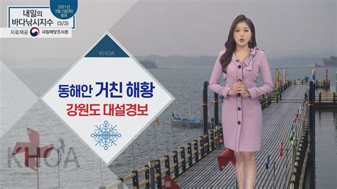 내일의 바다낚시지수 3월 3일 수요일 동해안 풍랑특보와 대설특보 출조 주의 네이트 뉴스