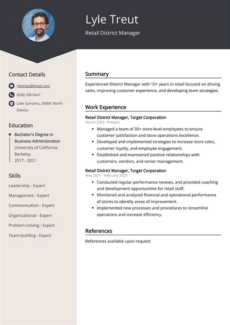 Retail District Manager Resume Examples Template 20 Tips