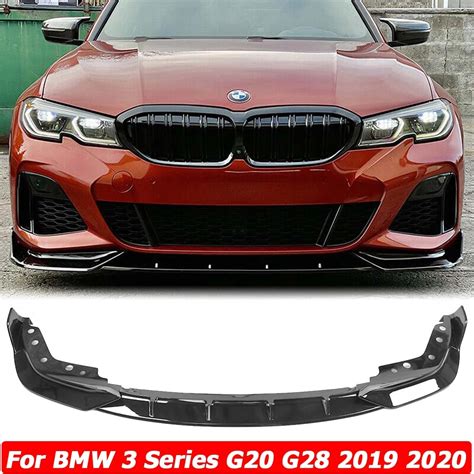 Front Bumper Lip Side Splitter Spoiler Body Kit Deflector Guards For Bmw 3 Series G20 G28 M340i