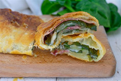 Rotolo Di Sfoglia Spinaci E Prosciutto Ricetta Veloce