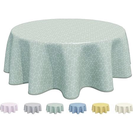 Home Direct Tovaglia In Tela Cerata Plastificata Rotonda 155cm Verde