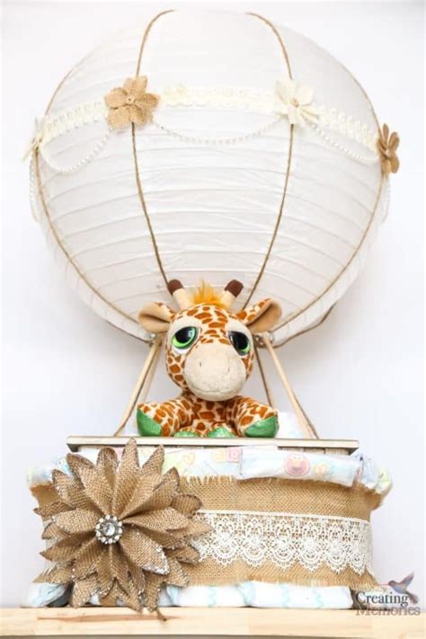 Easy Hot Air Balloon Diaper Cake For A Fabulous Baby Shower