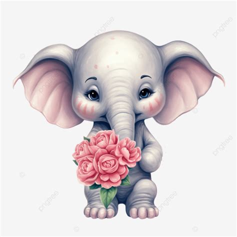 Gentle Giant S Bloom Elephant Heart Shaped Floral Elegance Elephant