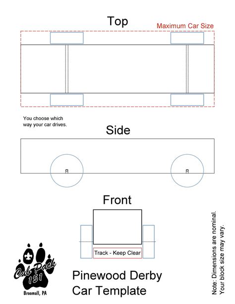 39 Awesome Pinewood Derby Car Designs And Templates Templatelab