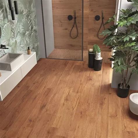 Porcelanato Simil Madera Casterly Caoba 23x120 Español Vg MercadoLibre