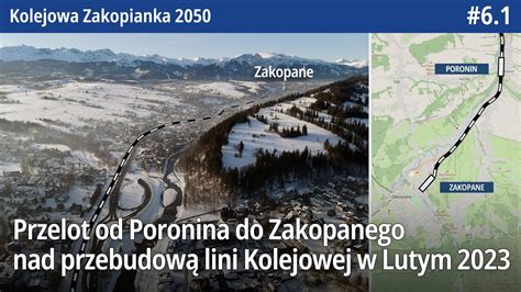 Przelot Od Poronina Do Zakopanego Nad Przebudow Linii Kolejowej