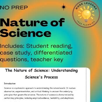 Understanding Scientific Research Process Reading Comprehension Worksheet 