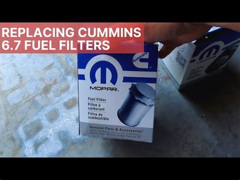 Replacing The 2018 Ram 6 7 Cummins Fuel Filters Cummins 6 7 Fuel