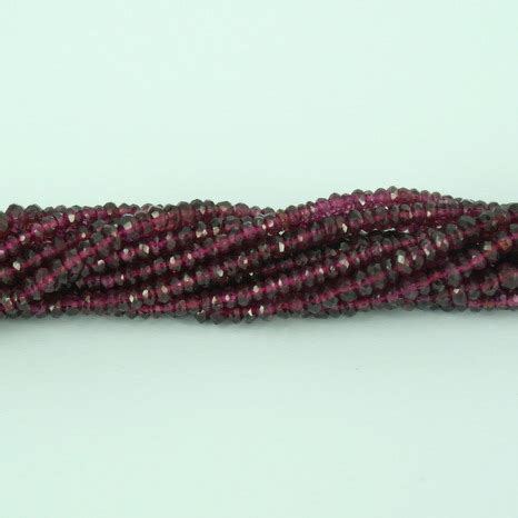 Garnet Rondelle Faceted Beads ZEVER