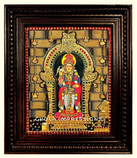 Buy Authentic Raja Alankaram Murugar Tanjore Painting