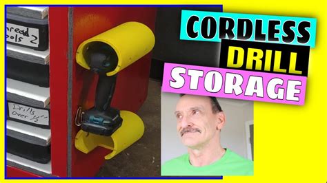 How To Build Cordless Drill Holder Storage Diy Cordless Drill Organization Youtube