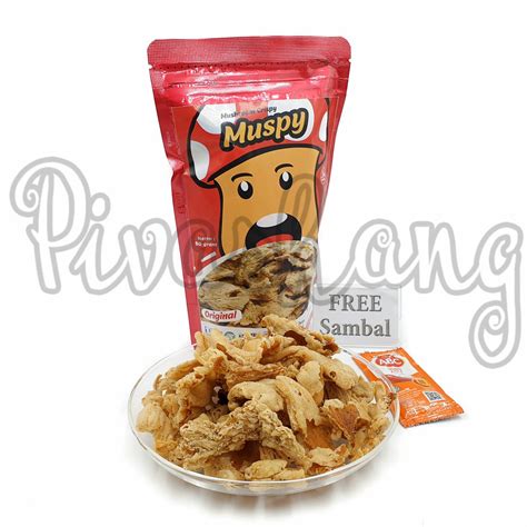 Muspy Mushroom Crispy Oyster Mushroom Chips Gr Shopee Malaysia