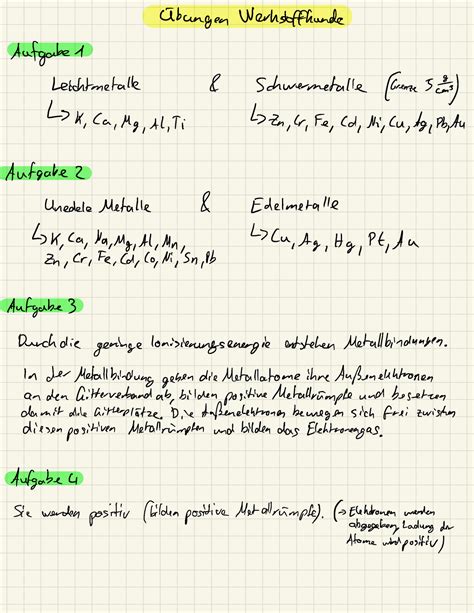 Bungen Werkstoffkunde Bungen Werkstoffkunde Aufgabe Leichtmetalle