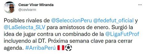 Selección Peruana Guatemala Y El Salvador Serían Posibles Rivales En